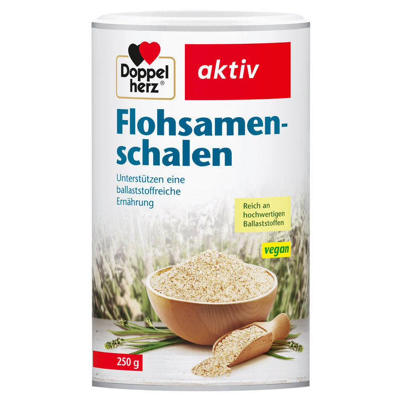 [Australia] - Doppelherz psyllium husks - to support a fiber-rich and healthy diet - neutral in taste - 250 g 