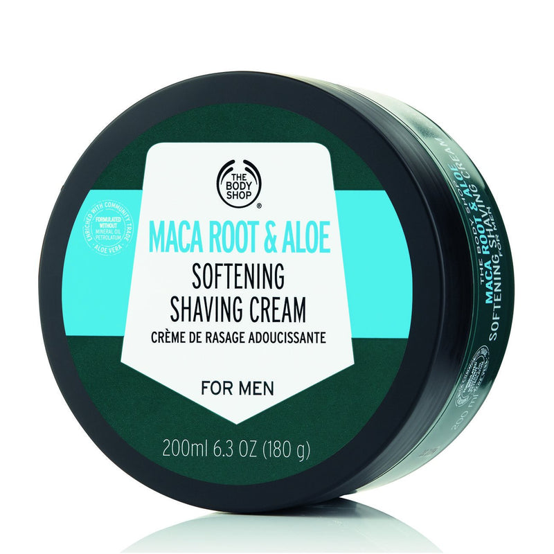 [Australia] - THE BODY SHOP Maca Root & Aloe Softening Shaving Cream 200 ml 