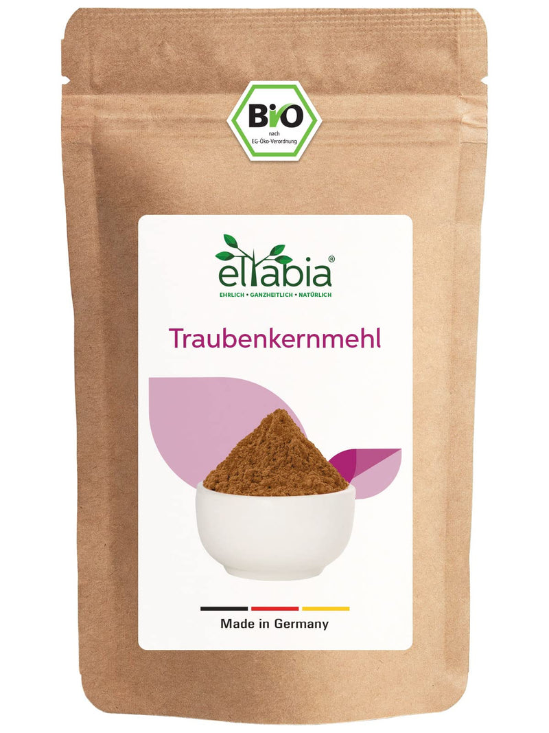 [Australia] - Organic Grape Seed Flour OPC 1kg Grape Seed Extract Powder Premium Raw Food Quality | Grape seeds from the EU | DE-ÖKO-007 1 kg (pack of 1) 