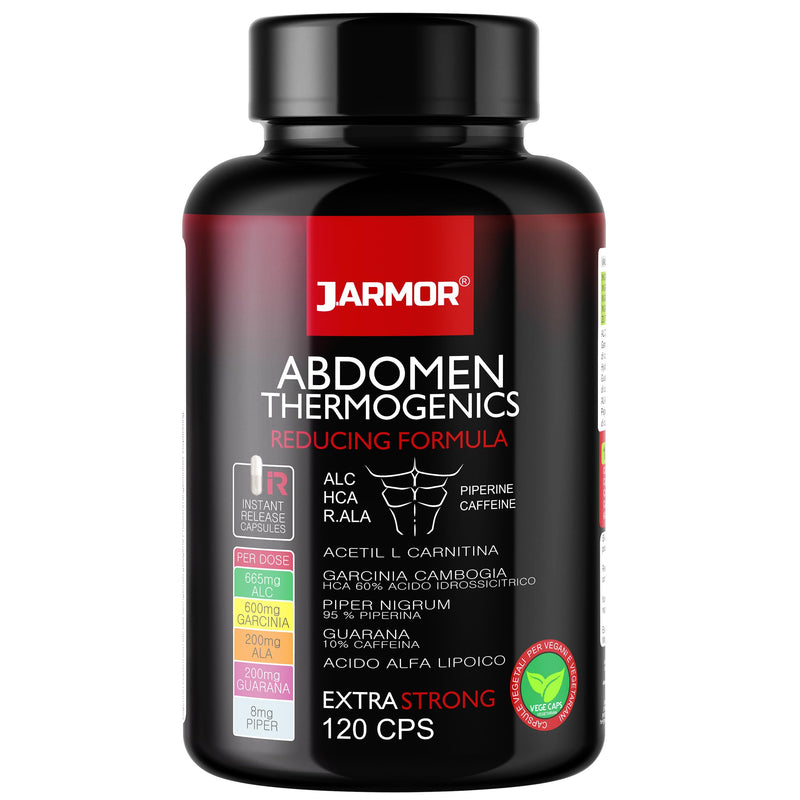[Australia] - Abdomen 120 capsules | Dietary Supplement with Acetyl-L-Carnitine, Alpha-Lipoic Acid and Garcinia Cambogia - Energy, Metabolism and Weight Control | J. Armor Pharma 