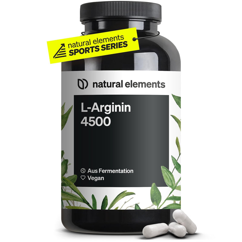 [Australia] - L-Arginine - 365 capsules - High dosage: 4,500mg vegan L-Arginine HCL per daily dose (3,750mg pure L-Arginine) - high dosage - made in Germany & laboratory tested 