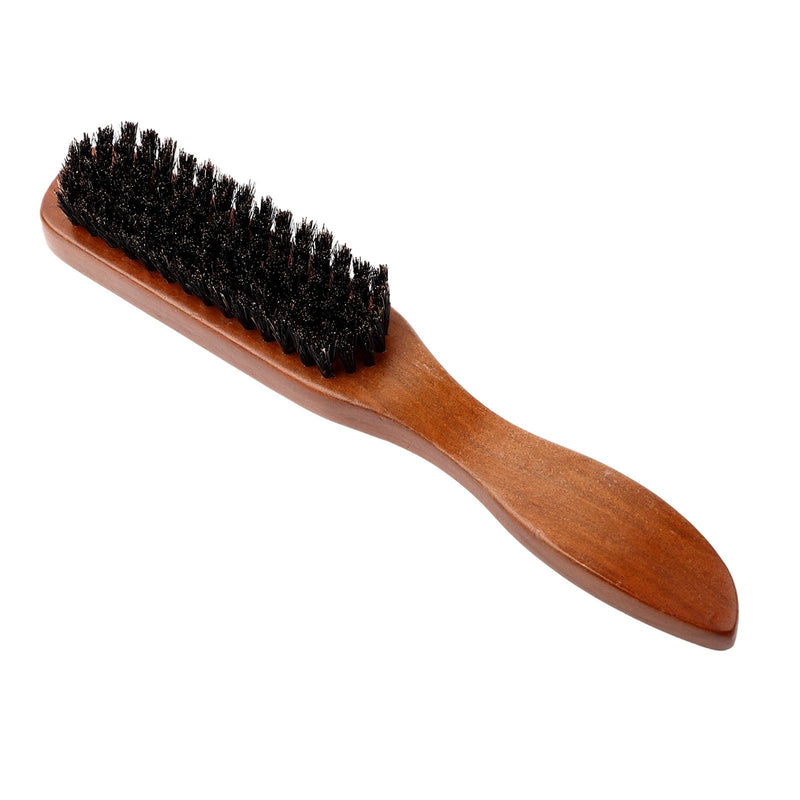 [Australia] - Semme Boar Bristle Brush, Professional Shaving Beard Brush, Wild Boar Bristle Beard Brush Facial Massage Cleaning Brush Mustache Cleaning Comb for Barber Salon Home Use 