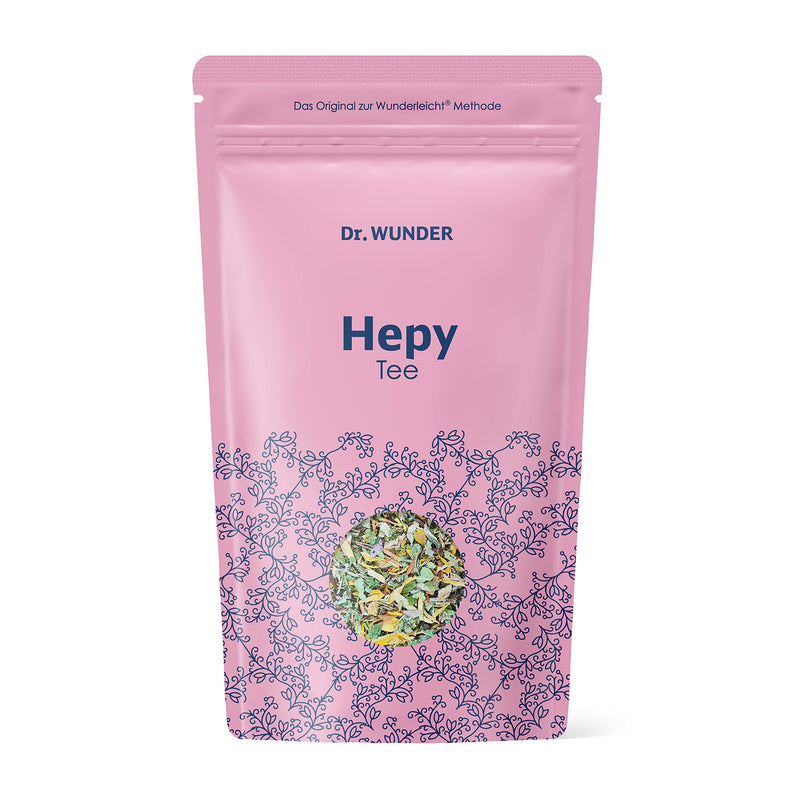 [Australia] - Dr. Wunder® HEPY tea 100g: liver and gallbladder cleansing | Pharmacy quality herbal tea | valuable bitter substances to strengthen liver function 