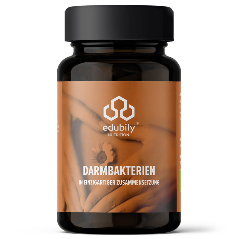 [Australia] - edubily nutrition® intestinal bacteria - probiotics capsules for the intestinal flora with L. plantarum, L. reuteri, S. thermophilus, B. lactis, B. longum, B. infantis & B. adolescentis - without inulin - 90 capsules 