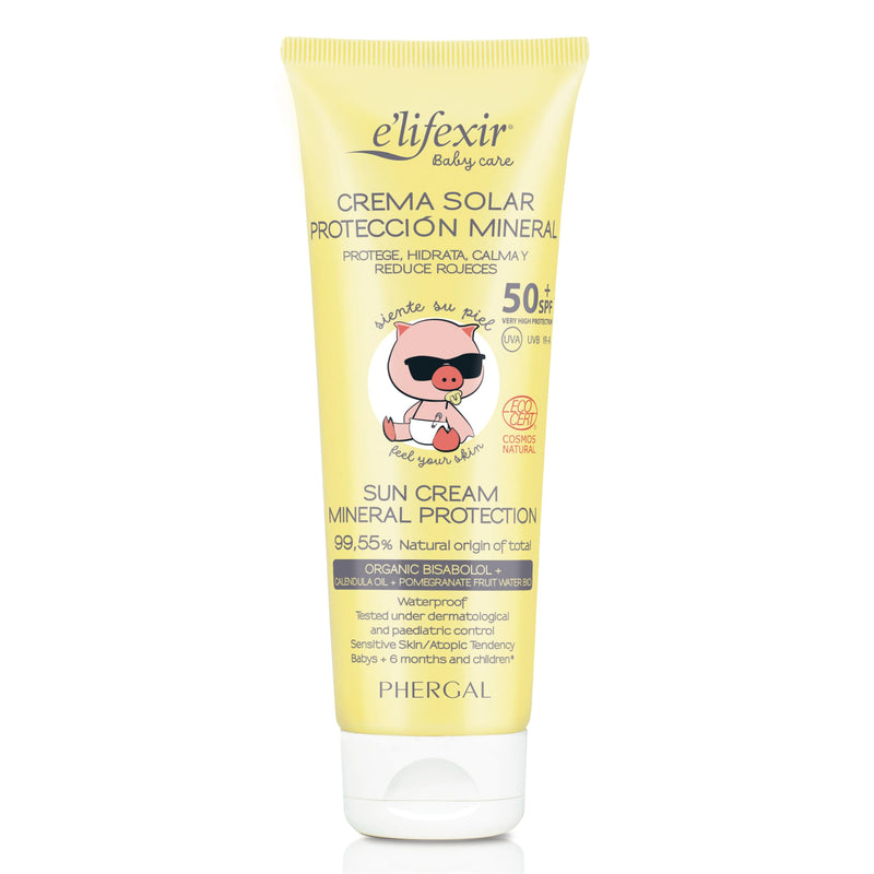 [Australia] - Elifexir Baby Care - Mineral Sunscreen | Children, babies | Sun protection UVA/UVB/IR-A SPF 50+ | 100% mineral filters | 99% natural ingredients | Waterproof | For face + body | 100ml 