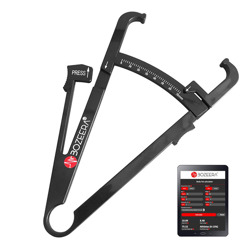 [Australia] - [BODY FAT CLIMP] - Body fat measuring device including FREE software, video instructions and German user manual - BOZEERA© - for measuring body fat percentage 