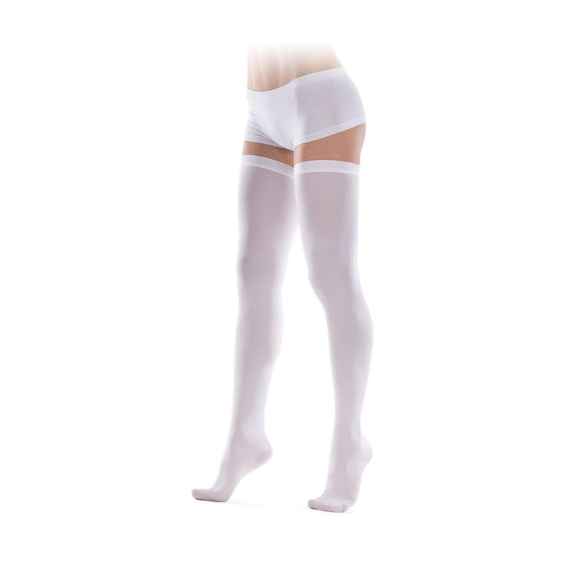 [Australia] - TOROS GROUP MANUFACTURE Compression Stockings After Surgery and Delivery with Hole Under Finger 1 Class 18-21 mmHg White Medium M (Pack of 1) 
