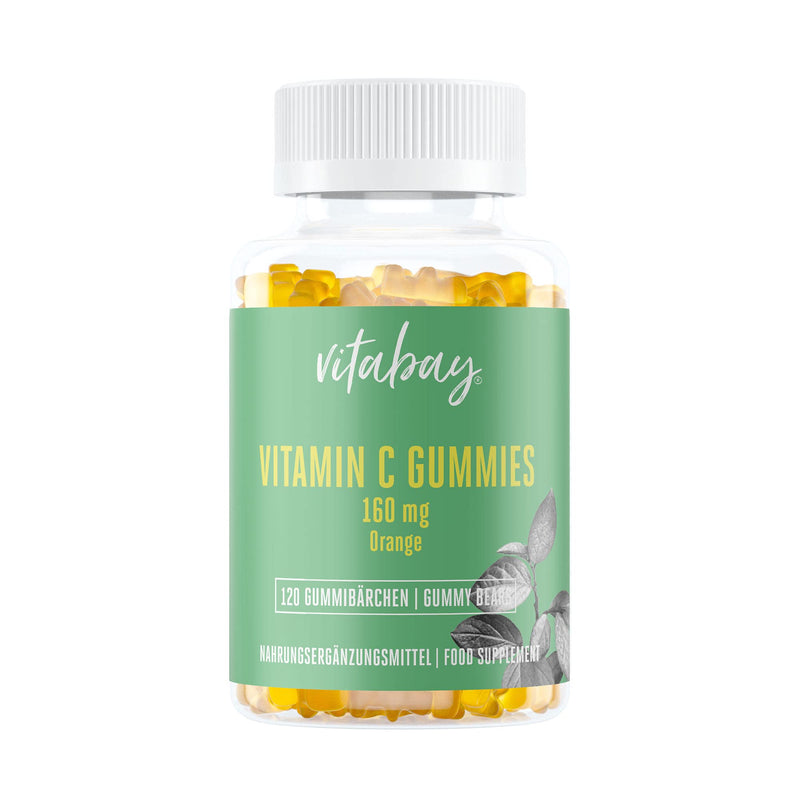 [Australia] - Vitabay Vitamin C Gummies for Children High Dose 160mg - For Immune System 120 Vitamin C Gummies Children - Vitamins Gummies with Orange Flavor Healthy & Delicious Fruit Gummies Gummies Vitamin C 360 g (Pack of 1) 