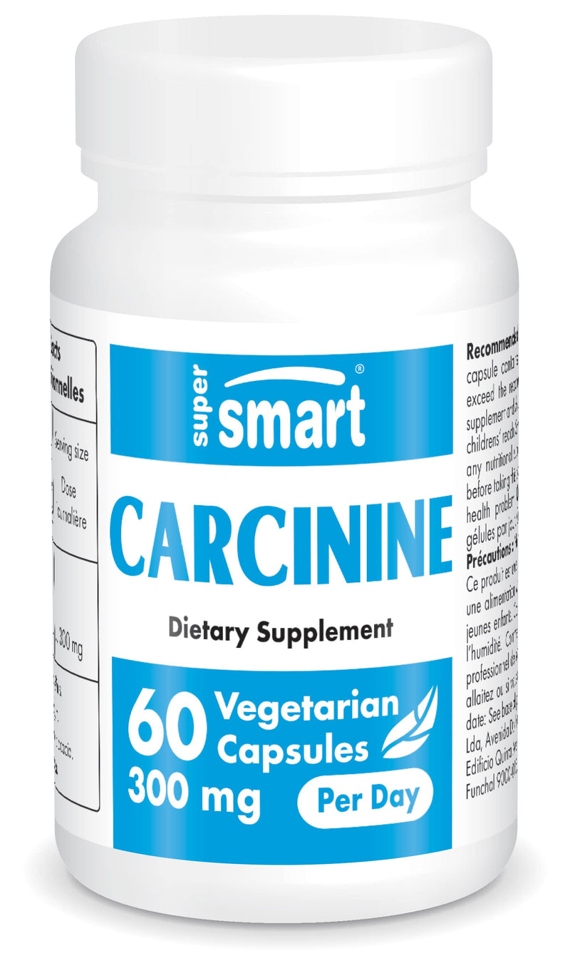 [Australia] - Carcinin 300 mg per day - Helps keep skin supple and firm - Helps fight glycation - Patented Glycoless® formula - Anti-aging - Vegan - Gluten-free - Supersmart 