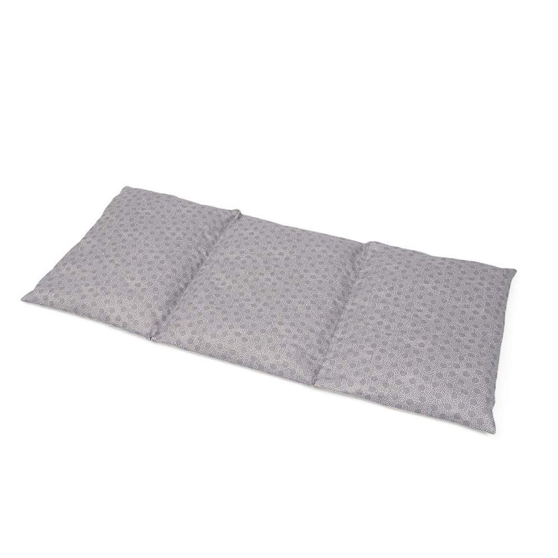 [Australia] - GRÜNSPECHT cherry stone pillow 43x20cm, 3 quilted chambers, heat pillow for neck, stomach and back, cover made of 100% cotton, for microwave and oven, gray (1100-V1) 