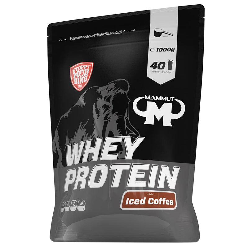 [Australia] - Mammut Nutrition Whey Protein, Iced Coffee with real coffee, whey, protein, whey protein shake, 1000 g 1 kg (pack of 1) 