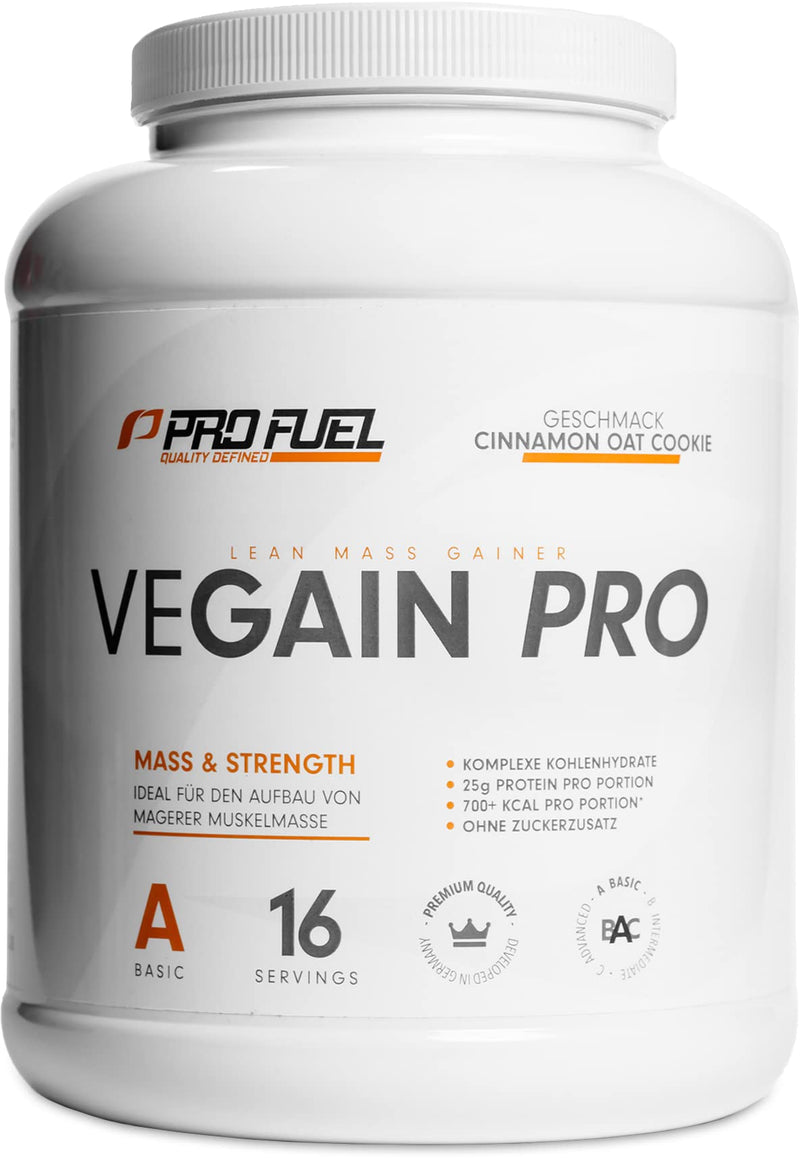 [Australia] - Weight Gainer CINNAMON OAT COOKIE 2.2kg Mass Gainer - 100% Vegan - complex carbohydrates + vegan protein - optimal for building muscle - very tasty - without soy or maltodextrin - made in Germany 2.2 kg (pack of 1) 