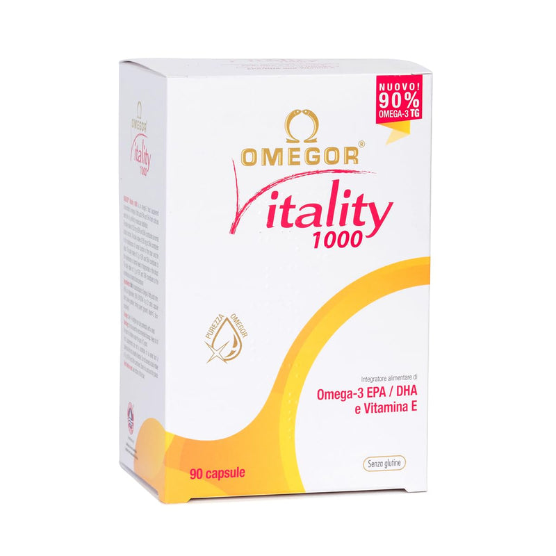 [Australia] - Omegor Vitality 1000 | Vision and brain function | For adults and children and people following the Zone Diet | Highest award for fish oil products | Capsules (90 pieces) 90 pieces (pack of 1) 