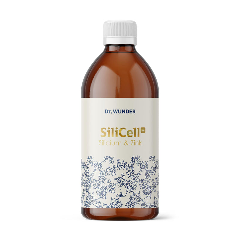 [Australia] - Dr. Wunder® SiliCell+ Silicon & Zinc 500ml: highly concentrated organic silicon (silicic acid) from horsetail | for strong bones, joints and tendons – for beautiful skin, hair and nails 