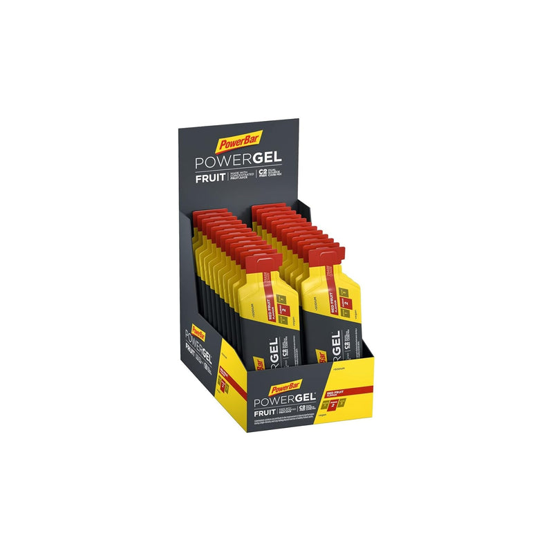 [Australia] - PowerBar - PowerGel Fruit - Red Fruit - 24x41g - High Carb Energy Gel - C2MAX - Sodium 984 g (pack of 1) 