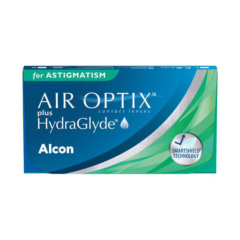 [Australia] - Air Optix plus HydraGlyde for Astigmatism monthly lenses soft, 3 pieces, BC 8.7 mm, DIA 14.5 mm, CYL -0.75, AXIS 150, -2.25 diopters 