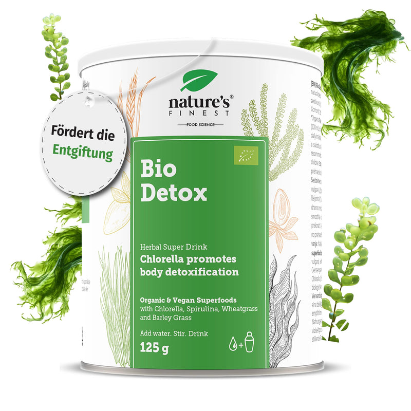[Australia] - Nature's Finest by Nutrisslim BIO Detox Superfood Mix: Powder for detoxifying the body with high protein, fiber, iron and vitamin C 28 servings (pack of 1) 