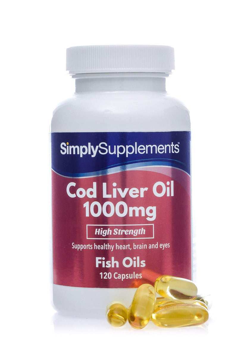 [Australia] - Cod liver oil 1000mg - 120 capsules - supply for up to 4 months - SimplySupplements 