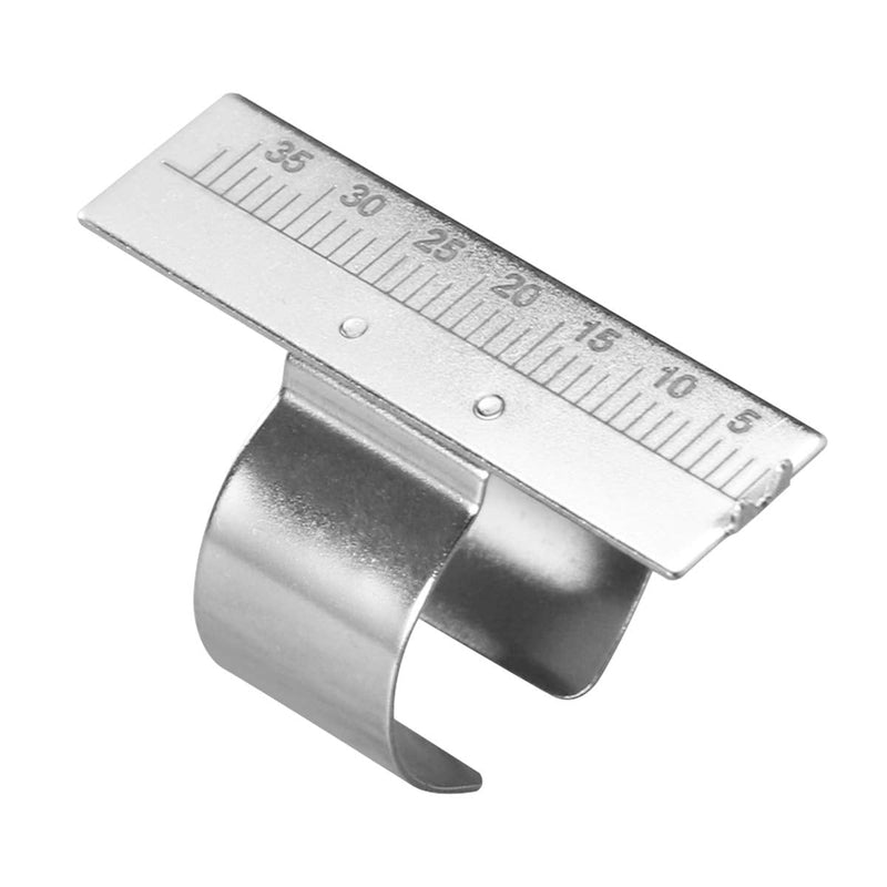 [Australia] - Healifty 1 piece ring ruler made of stainless steel measuring ring instrument for measuring the tooth root canal finger ruler measuring endo gauge finger ruler dentist instruments instruments ringing tooth ring 