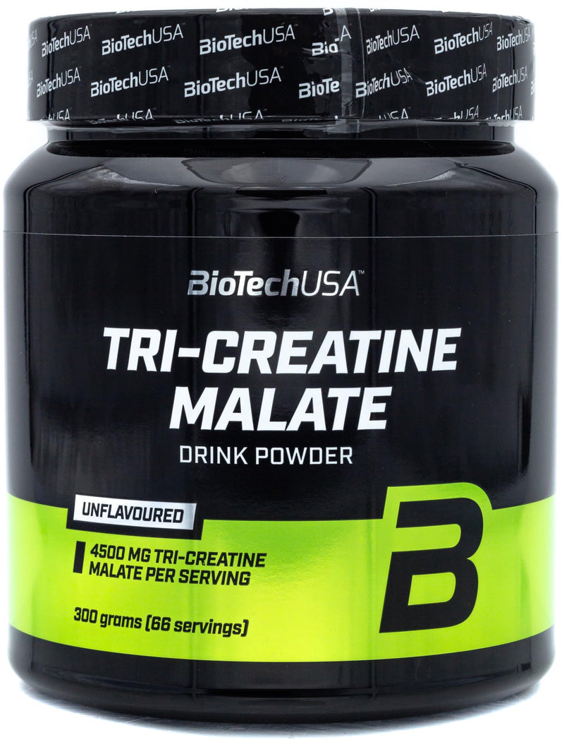 [Australia] - BioTechUSA Tri Creatine Malate | 4500mg Triple Creatine Compound | Gluten free | for improved physical performance in high-intensity workouts, 300 g, without taste 