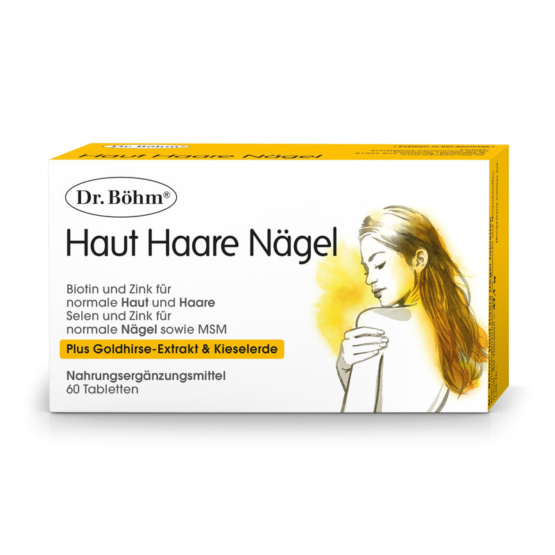 [Australia] - Dr. Böhm Skin Hair Nails: Vitamins & Nutrients for Skin, Hair & Nails, with Silicon from Golden Millet & Silica, Selenium, Biotin, Zinc, 60 tablets 