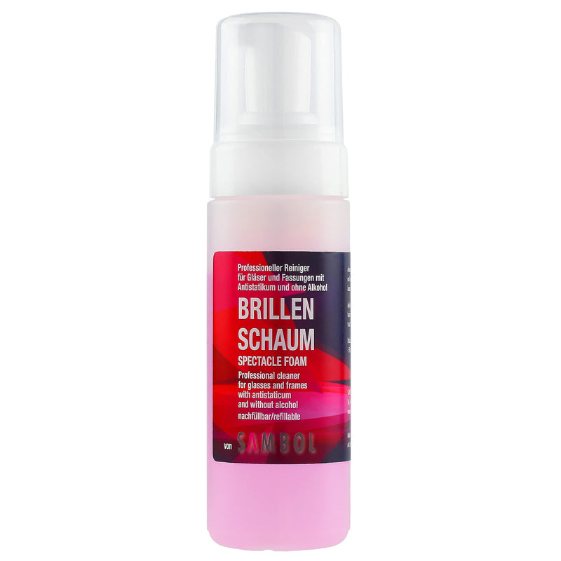 [Australia] - Sambol glasses cleaner cleaning foam (150 ml) without alcohol | streak-free | for gentle and professional cleaning of glasses, displays, monitors and visors 150 ml (pack of 1) 