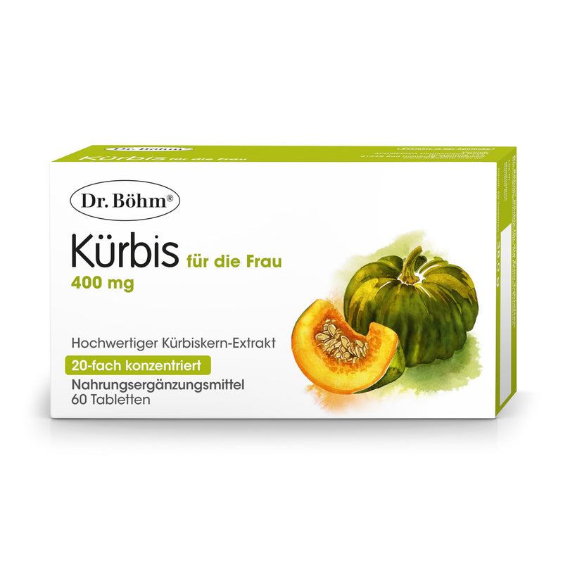 [Australia] - Dr. Böhm pumpkin for women: For the sensitive bladder, highly concentrated pumpkin extract, 60 tablets 