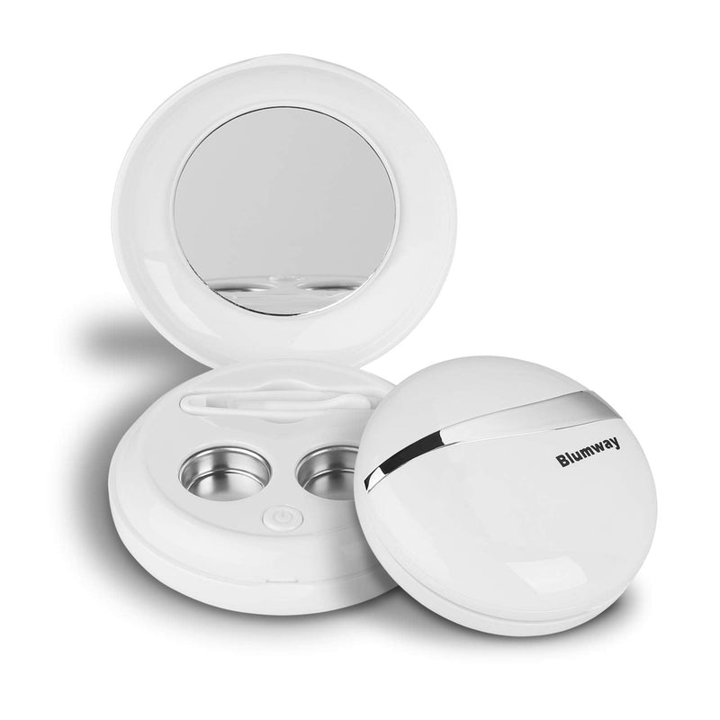 [Australia] - BlumWay Ultrasonic Cleaning Machine for Contact Lenses, Ultrasonic Automatic Cleaner with Contact Lens Sucker, Type-C Contact Lens Cleaner, is suitable for cleaning all contact lenses 