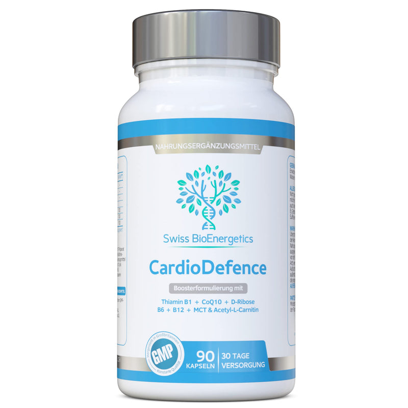 [Australia] - CardioDefence - 90 Capsules - A precise balance of CoQ10, D-Ribose, Acetyl-L-Carnitine, B Vitamins and MCT to contribute to normal heart function and reduce fatigue 