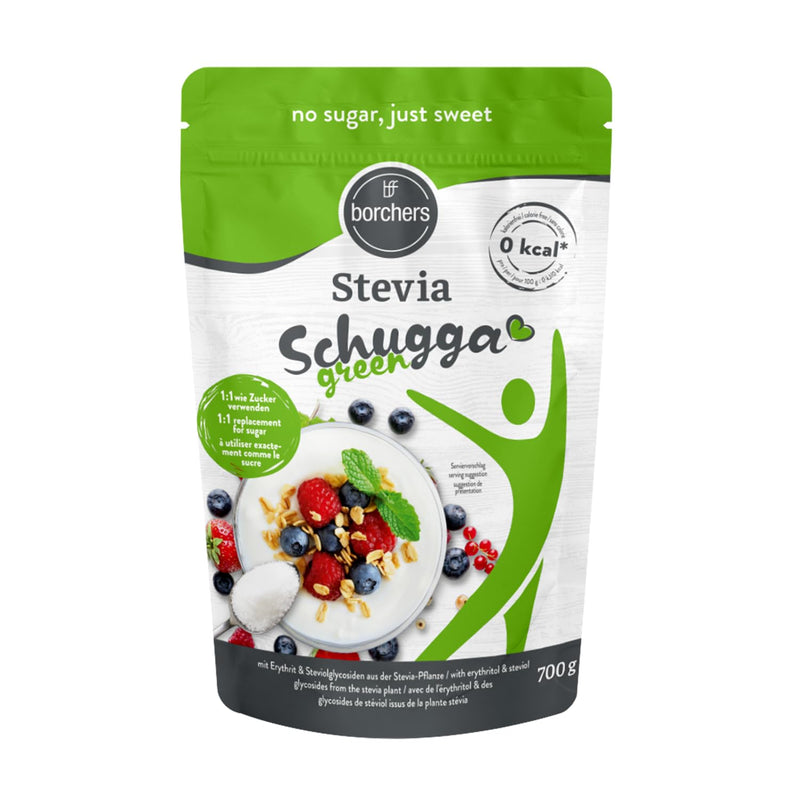 [Australia] - BORCHERS Stevia, crystalline sprinkle sweetener 700g, stevia-erythritol mixture, 1:1 like sugar, calorie-free & sugar-free, sugar substitute, sweetener, sugar alternative, XXL value pack 700 g (pack of 1) 