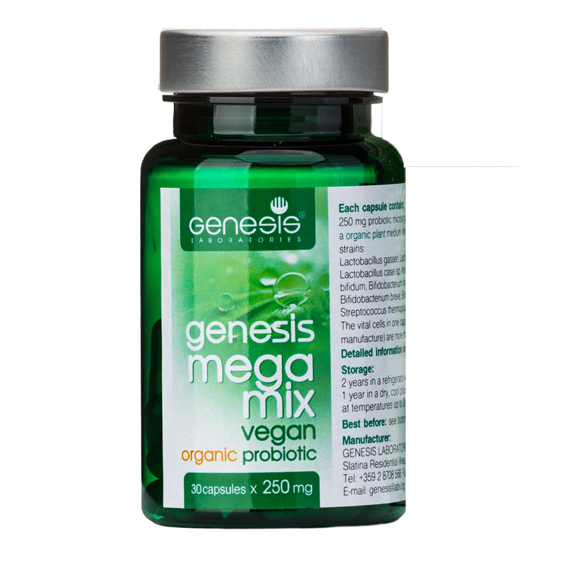 [Australia] - Bio Probiotic Supplement 30 Capsules with Bifidobacterium and Lactobacillus spp. 250 mg MegaMix Immune Support Acidophilus Probiotics for Digestive Health Gut Restore Probiotic 