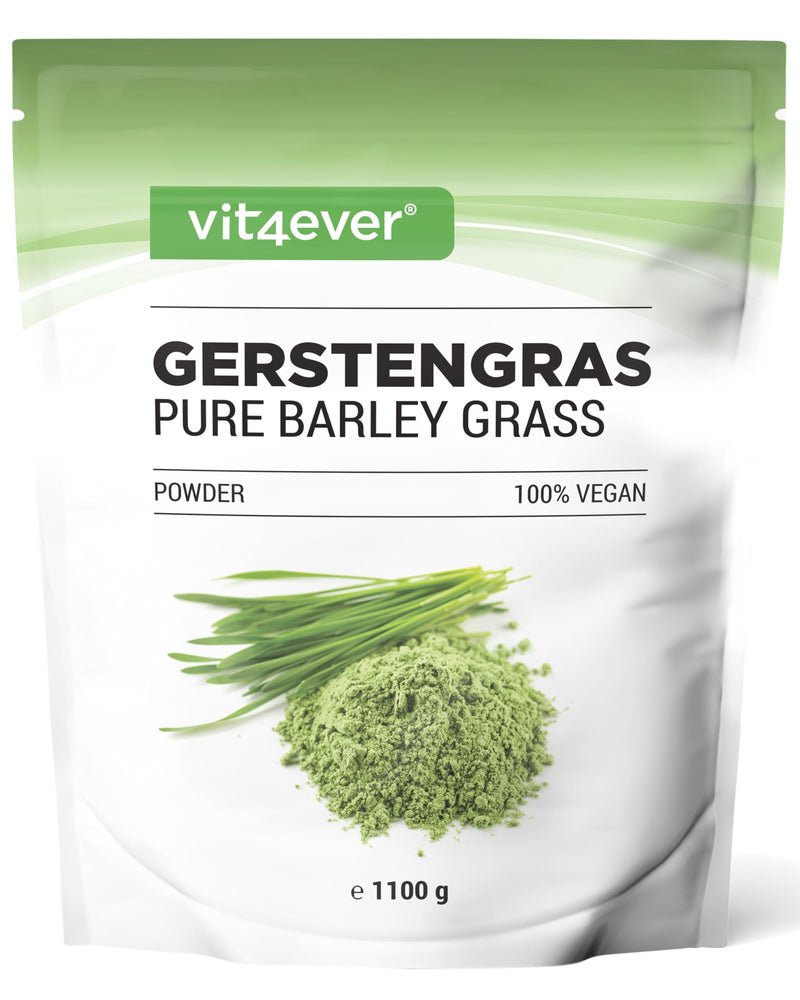 [Australia] - Barley grass - 1100 g powder (1.1 kg) - Premium: Young barley grass powder from the Netherlands - Rich in minerals & vitamins - 100% Barley grass - Vegan - Superfood - Laboratory tested 
