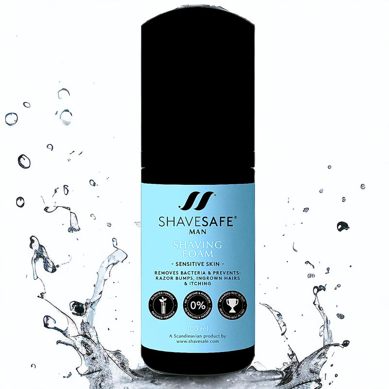 [Australia] - ShaveSafe Men's Shaving Foam (Sensitive Skin, 100 ml) Sensitive Skin 