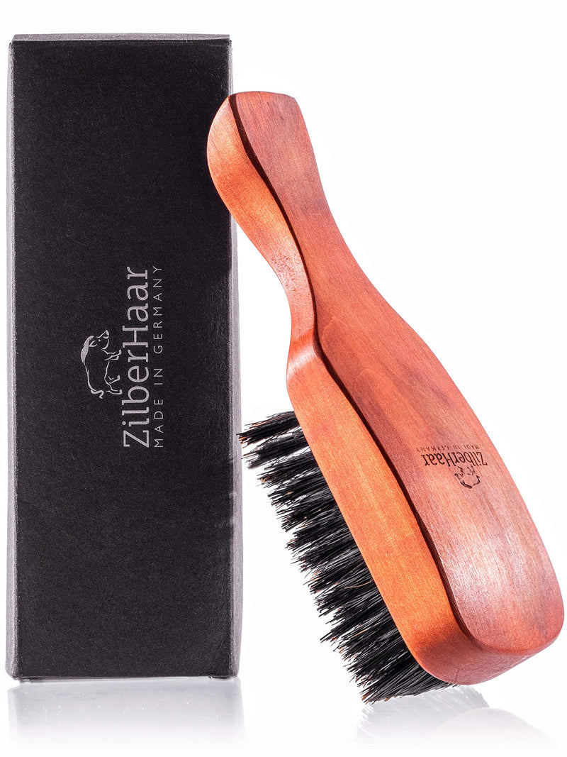 [Australia] - ZilberHaar - Major hair and beard brush for men - Soft boar bristles and pear wood - Massages and exfoliates skin and scalp - Ideal accessory for men - Made in Germany 