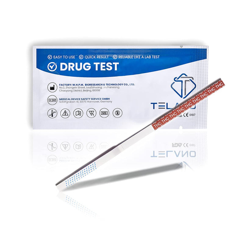 [Australia] - 15x Telano Cannabis Drug Test THC | Urine drug test to detect breakdown products of cannabis, marijuana and hashish in the body | Rapid drug test cannabis 1 piece (pack of 15) 