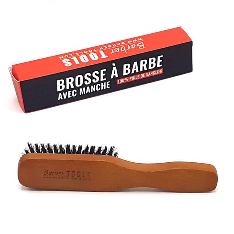 [Australia] - BARBER TOOLS Brush Beard Brush with Handle, 1 Piece 1 Piece (Pack of 1) 