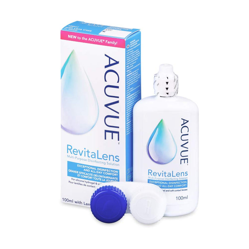 [Australia] - ACUVUE RevitaLens MPDS - care product and cleaner for soft contact lenses with antimicrobial effect - works for more than 16 hours - travel size - 1 x 100 ml combination solution 