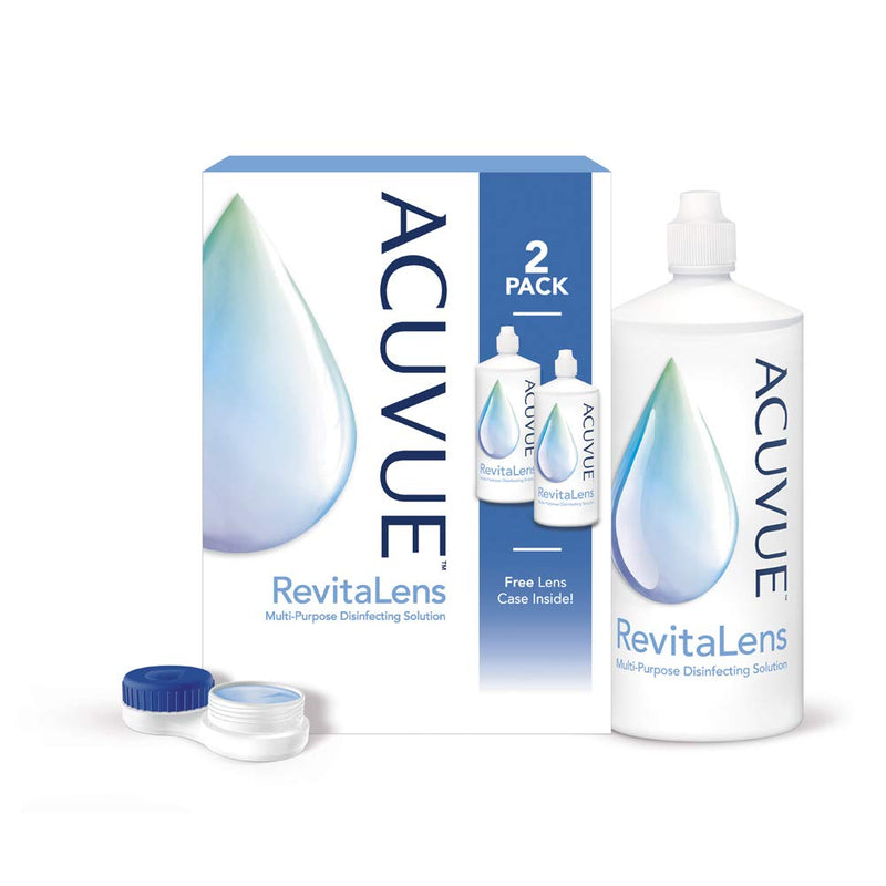 [Australia] - ACUVUE RevitaLens MPDS – care product and cleaner for soft contact lenses with antimicrobial effect – works for more than 16 hours – 2 x 300 ml combination solution 