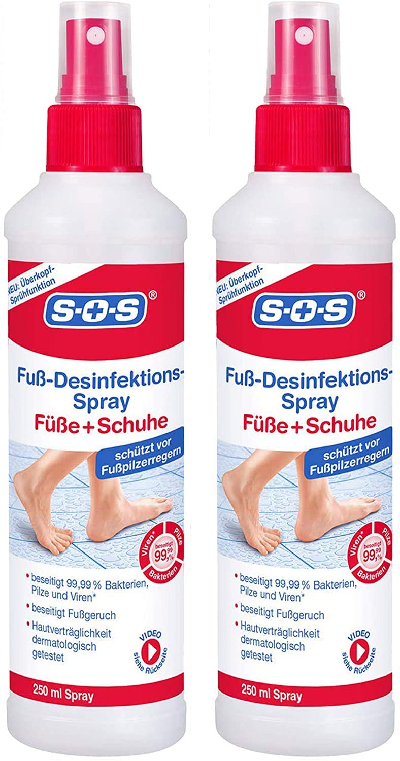 [Australia] - SOS - Foot Spray - Antibacterial (2x 250ml) 