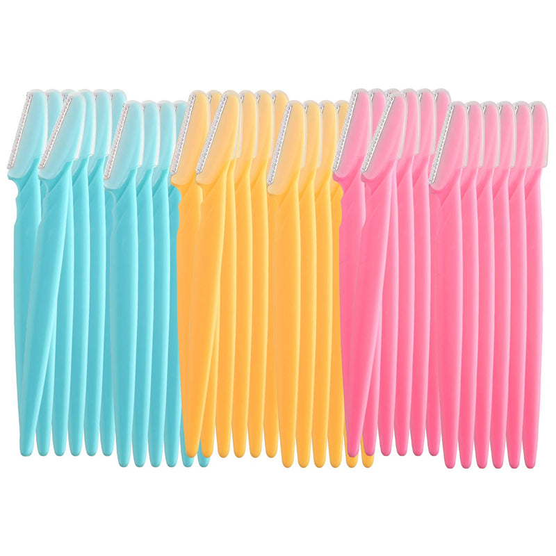 [Australia] - FEPITO 39 Piece Eyebrow Razor Razor Trimmer for Women and Men Facial Hair Remover Multi-Purpose Exfoliating Face Razor 1 Piece (Pack of 39) 