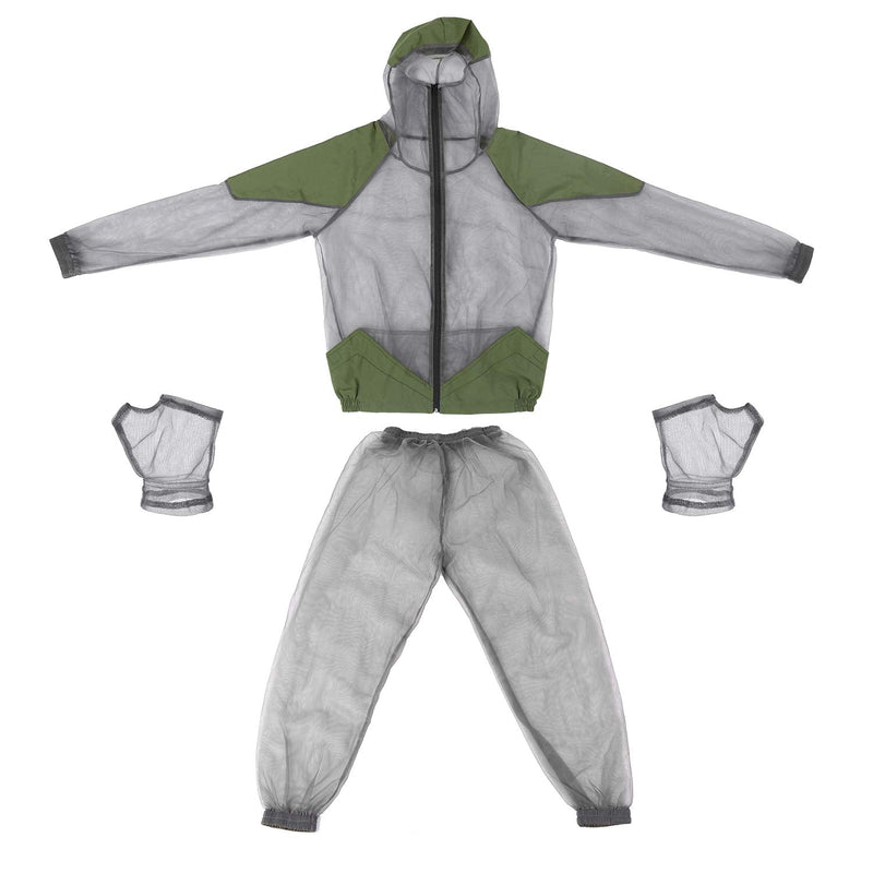 [Australia] - Lixada Mosquito Suit Insect Jacket Mesh Hooded Suits Men Women Ultra Fine Mesh Insect Repellent Mosquito Repellent Clothing for Outdoor Fishing Hiking Camping Gardening Agriculture Hunting L 