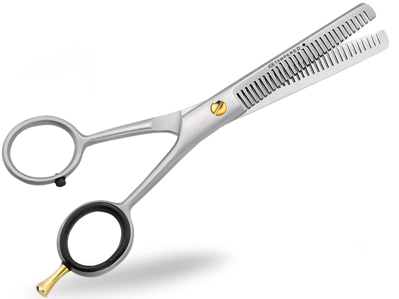 [Australia] - Professional hair scissors, hairdressing scissors, thinning scissors, modeling scissors, stainless steel, hair cutting scissors with sharp cutting edge for a perfect haircut (6 inches / 15.24 cm, thinning scissors) 6 inches / 15.24 cm 