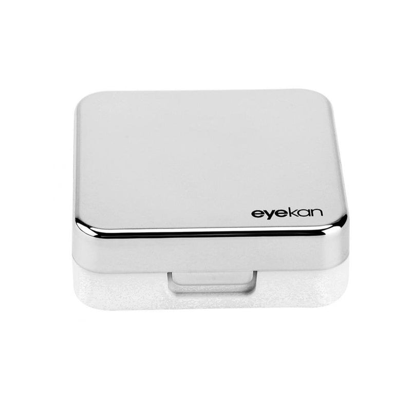 [Australia] - Uxsiya Mini Contact Lens Case Portable Contact Lens Case for Contact Lenses and Travel Silver/Black Modern 