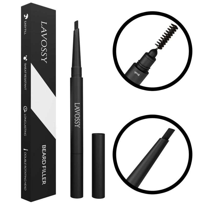 [Australia] - LAVOSSY beard filler pen, fill and define your irregular beard with the beard pen, waterproof beard pen for men, multicolored 1 piece (pack of 1) light brown 