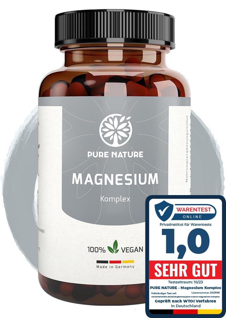 [Australia] - Magnesium complex high dose 400 mg 7in1 capsules with 7 organic forms I 180 capsules I Highest bioavailability I Made in DE I WITHOUT additives 