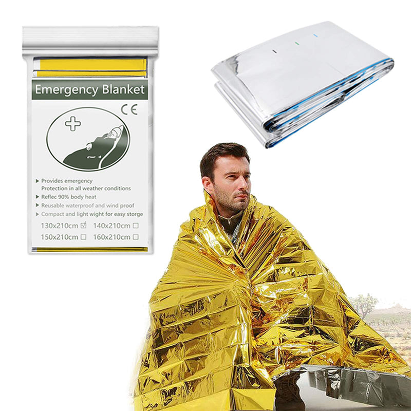 [Australia] - 10 x Thermal Emergency Road Protection Blanket Windproof Cold Resistant 