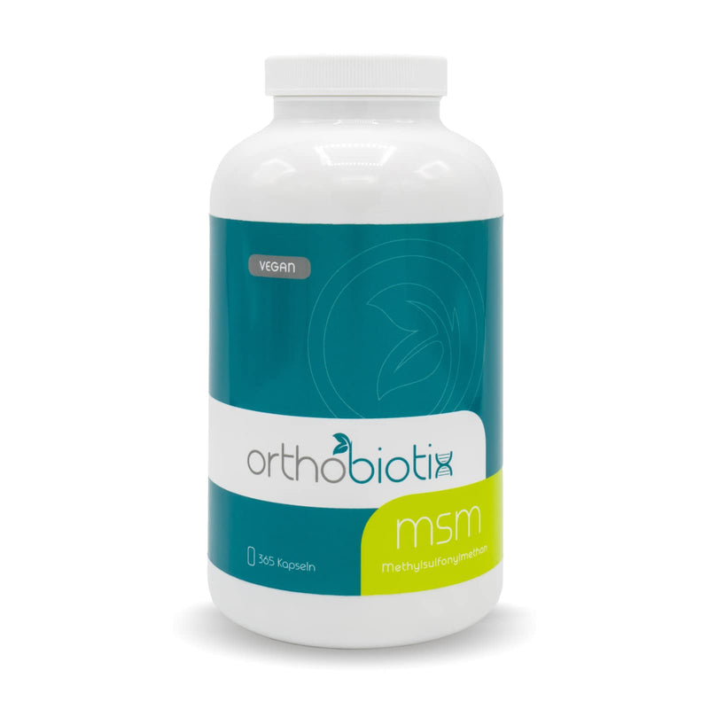 [Australia] - orthobiotix MSM - 365 capsules methylsulfonylmethane (high dose) - 1600mg daily dose - vegan MSM powder 