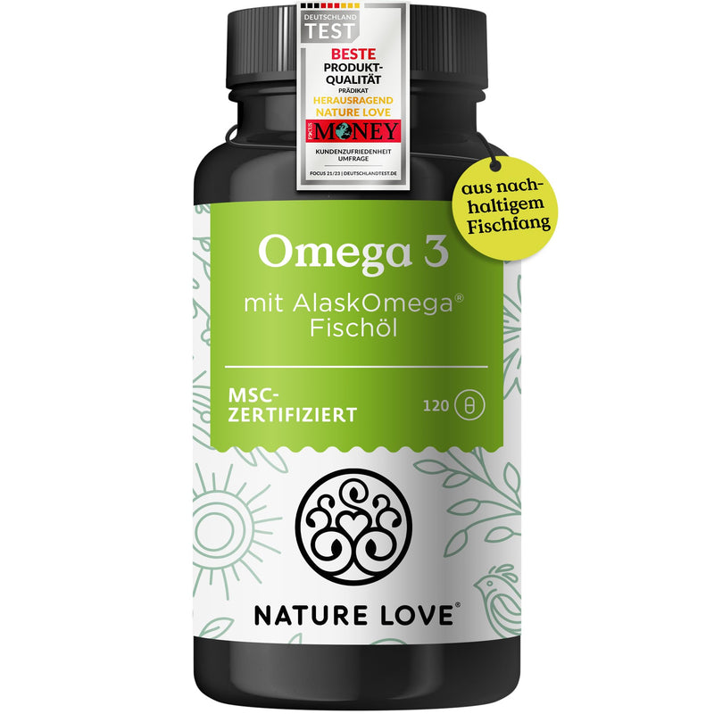 [Australia] - Omega 3 - high dose with 650mg Omega 3 fatty acids per daily dose - 120 small capsules with top raw material AlaskOmega® (MSC-certified) - produced in Germany without additives 120 pieces (pack of 1) 