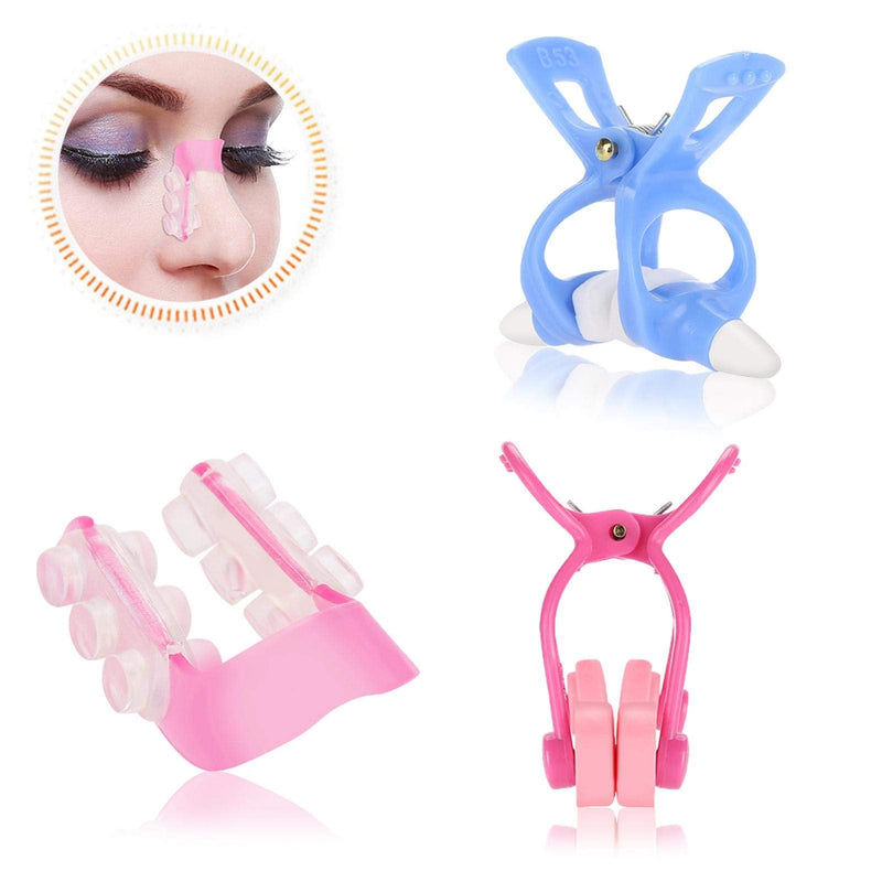 [Australia] - Nose shaper clip for reducing nose, 3 pieces silicone nose lifter nose correction clips, straightener nose splint for a straight nose, nose straightener face beauty tool set - safe and effective 