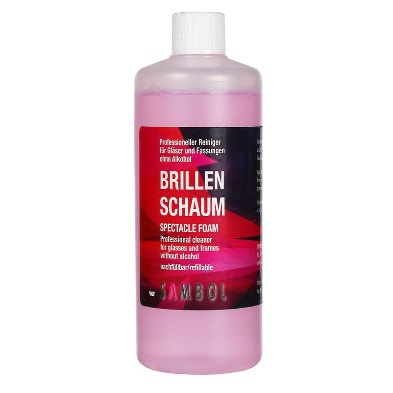 [Australia] - Glasses cleaner cleaning foam 200 ml refill bottle without alcohol, streak-free for gentle and professional cleaning of glasses, displays, monitors and visors 